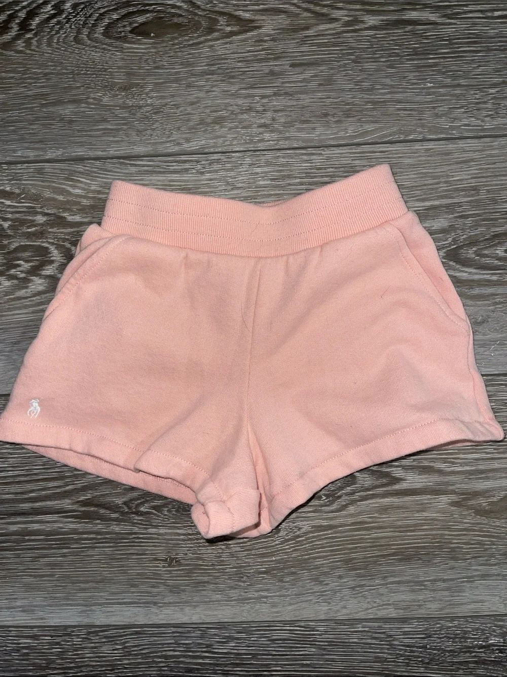 Ralph Lauren Peach-Pink Girls' Athletic Cotton Shorts